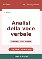 anteprima - Esercizi - 📝 Analisi grammaticale del verbo classe quarta, 10 schede - Pagina 1