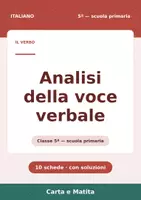 anteprima - Esercizi - 📝 Analisi grammaticale del verbo classe quinta, 10 schede - Pagina 1
