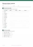 anteprima - Esercizi - 📝 Analisi grammaticale del verbo classe quinta, 10 schede - Pagina 2