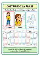 anteprima - Materiale di supporto/inclusione - COSTRUISCO LA FRASE - Pagina di copertina