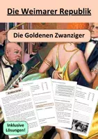 Vorschau - Arbeitsblätter - Goldene Zwanziger - Weimarer Republik - Deckblatt