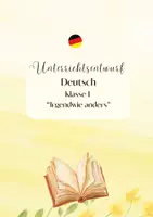 Vorschau - Stundenentwürfe - Unterrichtsentwurf Deutsch Klasse 1 Irgendwie anders - Deckblatt