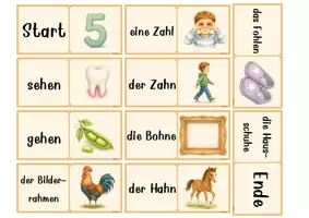 Vorschau - Anderer Materialtyp - Wörter mit Dehnungs-h | Dominospiel | Rechtschreibung - Seite 3
