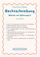 Vorschau - Anderer Materialtyp - Wörter mit Dehnungs-h | Dominospiel | Rechtschreibung - Seite 1