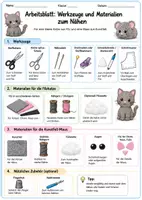 Vorschau - Merkblätter - Materialliste für Katze und Maus.Technik und Computer. Klasse 5 - Deckblatt