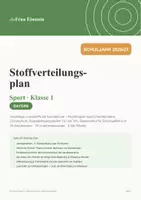 Vorschau - Stundenentwürfe - Stoffverteilungsplan Sport Klasse 1 Bayern - Deckblatt