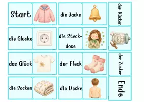 Vorschau - Anderer Materialtyp - Domino Spiel | Rechtschreibung Wörter mit ck - Seite 3