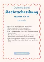 Vorschau - Anderer Materialtyp - Domino Spiel | Rechtschreibung Wörter mit ck - Seite 1