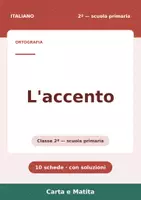anteprima - Esercizi - 🔤 L'accento: ortografia classe seconda, 10 schede - Pagina 1