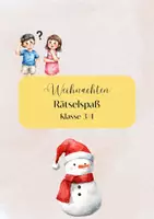 Vorschau - Arbeitsblätter - Weihnachtswichtel-Rätsel | Leserätsel & Logikrätsel Weihnachten ab Klasse 3 - Deckblatt