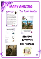 Vista previa - Unidades / Secuencias / Situaciones de Aprendizaje - Mary Anning Reading Activities for Primary EFL 3rd to 5th Grade - Portada