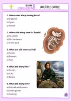 Vista previa - Unidades / Secuencias / Situaciones de Aprendizaje - Mary Anning Reading Activities for Primary EFL 3rd to 5th Grade - página 2