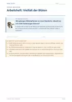 Vorschau - Arbeitsblätter - Arbeitsheft: Blütenpflanzen - Aufbau und Funktion - Deckblatt