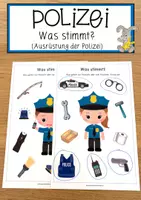 Vorschau - Anderer Materialtyp - Polizei Was stimmt? Ausrüstung der Polizei - Deckblatt