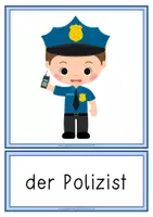 Vorschau - Anderer Materialtyp - Polizei Tafelbildkarten (15 Bild- und Wortkarten) - Seite 1