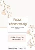 Vorschau - Anderer Materialtyp - Kinderzimmer-Organisation - Schrank-/Regal-Beschriftungen - Deckblatt