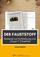 Vorschau - Arbeitsblätter - Sparpaket zum Drama "Faust I" (Goethe) - Seite 1