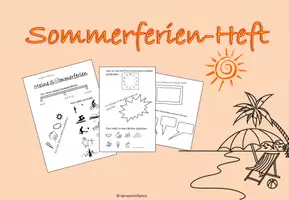 Vorschau - Arbeitsblätter - Sommerferien-Heft - Deckblatt