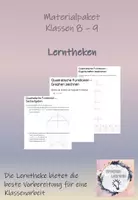 Vorschau - Stationenlernen - Lerntheke Quadratische Funktionen - Deckblatt