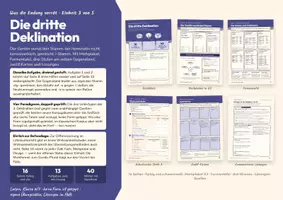 Vorschau - Arbeitsblätter - Latein 1. Lernjahr: Die dritte Deklination - Deckblatt
