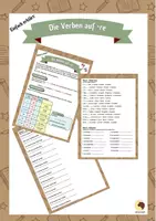 Vorschau - Arbeitsblätter - Einfach erklärt! - Die Verben auf -re - Deckblatt
