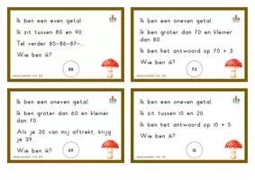 Voorbeeld - 100 rekenraadsels tot 100 Herfst - Pagina 3