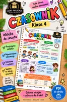 zapowiedź - Czasownik – wklejka do zeszytu | Klasa 4 | - obwoluta