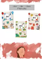 Vorschau - Poster - der die das I Merkplakate I DaZ - Deckblatt