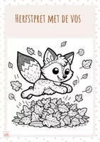 Voorbeeld - Herfst Werkboekje | Puzzelen, lezen, schrijven & kleuren - Pagina 2