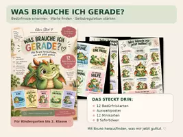 Vorschau - Fördermaterial/Inklusion - Was brauche ich gerade? 🐉 Bedürfniskarten mit Bruno | Selbstregulation KG–2. Klasse - Seite 1