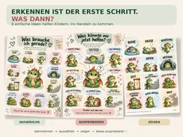 Vorschau - Fördermaterial/Inklusion - Was brauche ich gerade? 🐉 Bedürfniskarten mit Bruno | Selbstregulation KG–2. Klasse - Seite 2