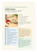 Vorschau - Unterrichtsreihen - Trennverfahren – Arbeitsheft in einfacher Sprache | Chemie Klasse 7/8 | Förderschule, Inklusion & DaZ - Seite 1