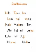 Vorschau - Arbeitsblätter - Erste Leseübungen ab dem 3. Buchstaben zu "Jo-Jo" (Teil 2 bis Ww) - Seite 3