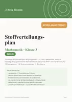 Vorschau - Lehrpläne/Lehrermaterial - Stoffverteilungsplan Mathematik Klasse 3 – Berlin - Deckblatt