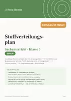 Vorschau - Stundenentwürfe - Stoffverteilungsplan Sachunterricht Klasse 3 – Berlin - Deckblatt