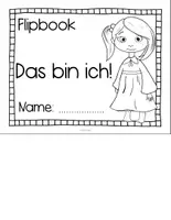 Vorschau - Mal- und Bastelvorlagen - Flipbook "Das bin ich" - Steckbrief - Klasse 1 & 2 - Seite 1