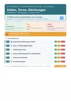 Vorschau - Arbeitsblätter - Zahlen, Terme, Gleichungen Mathe 10 Mittelschule - Seite 1