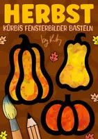 Vorschau - Arbeitsblätter - Kürbisse basteln mit Transparentpapier - Herbst Kunst - Deckblatt