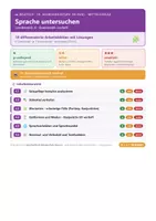 Vorschau - Arbeitsblätter - Sprache untersuchen Deutsch 10 Mittelschule - Seite 1