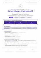 Vorschau - Arbeitsblätter - Lernstand 5 Mathematik – Vorbereitung Klasse 5 | Übungsheft, Musterprüfung & Lösunge - Deckblatt