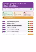 Vorschau - Arbeitsblätter - Richtig schreiben Deutsch 10 Mittelschule - Deckblatt