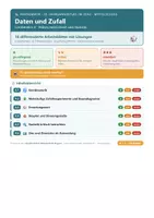 Vorschau - Arbeitsblätter - Daten und Zufall Mathe 10 Mittelschule - Deckblatt