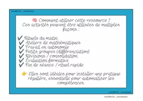 Aperçu - Outils du professeur - 24 rituels du matin CE1 – Période 1 – Programmes 2025 - Page 2