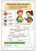 Vorschau - Stundenentwürfe - Halloween Mathe Klasse 3 und 4 Geld und Gewichte - Seite 3