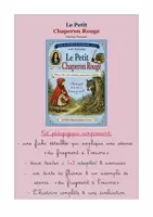 Aperçu - livret pédagogique sur l'histoire du petit Chaperon Rouge - Page de couverture