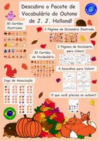 Vorschau - Spiele - Portugiesisches Herbst-Wortschatzpaket von J. J. Holland! - Deckblatt
