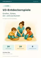 Vorschau - Stundenentwürfe - Großes U3-Komplettpaket – 80 Spiele, Impulse & Rituale für Krippe | 1–3 Jahre - Deckblatt