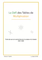 Aperçu - Apprentissages en autonomie - Defi_Tables_Multiplication_CM1_CM2 - Page de couverture