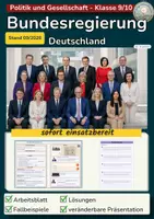Vorschau - Stundenentwürfe - Bundesregierung Deutschland: Bildung, Aufgaben und Arbeitsweise | 2026 - Deckblatt