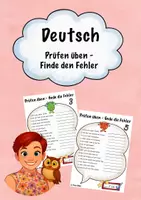 Vorschau - Arbeitsblätter - Deutsch - Fehlerlesen - Deckblatt